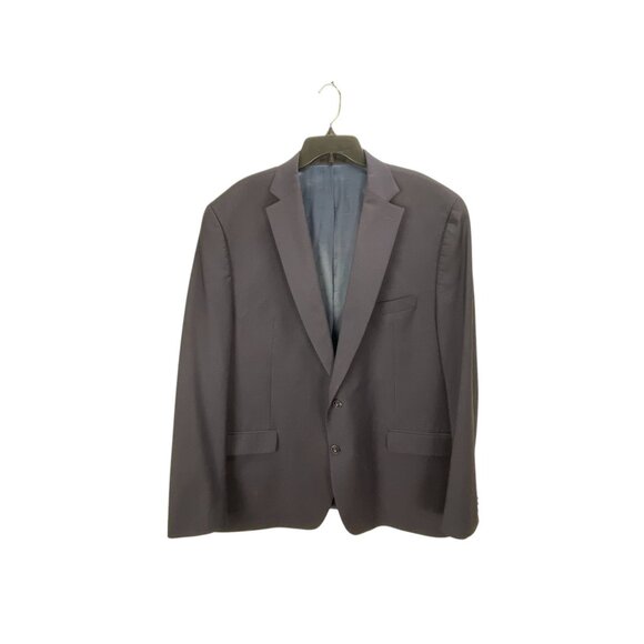 Michael Kors Blazer Jacket 50L Mens Black Wool Blend Business Career - Picture 1 of 9